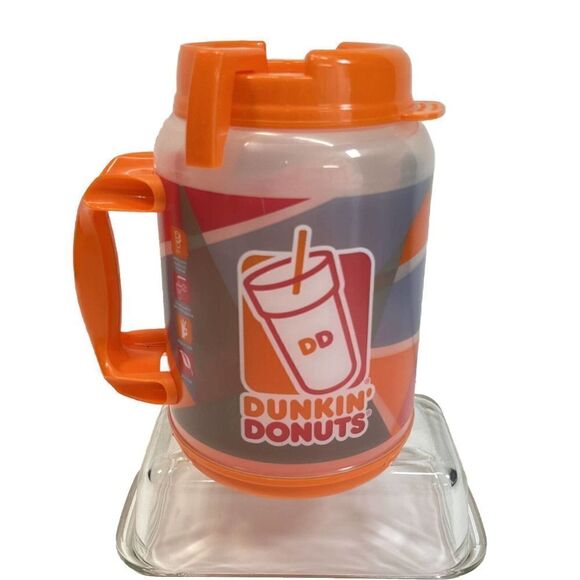 Dunkin Donuts 64oz Travel Tumbler Cup Mug Jug XL with Straw Whirley BPA Free - Picture 4 of 13